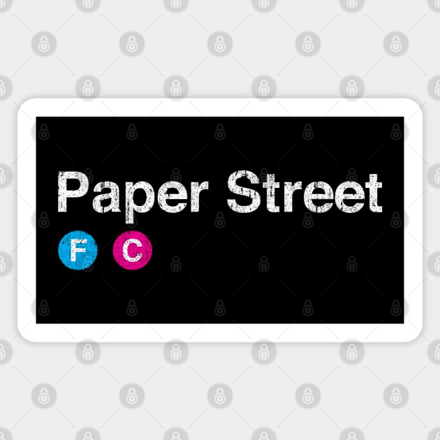 Paper Street Sticker by huckblade